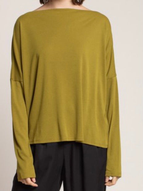 Moss Boat Neck Top