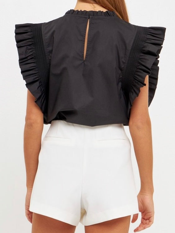 Flutter Sleeve Top