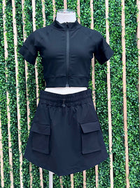 Front Pocket Active Skort