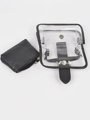 Clear Duo Pouch Clutch