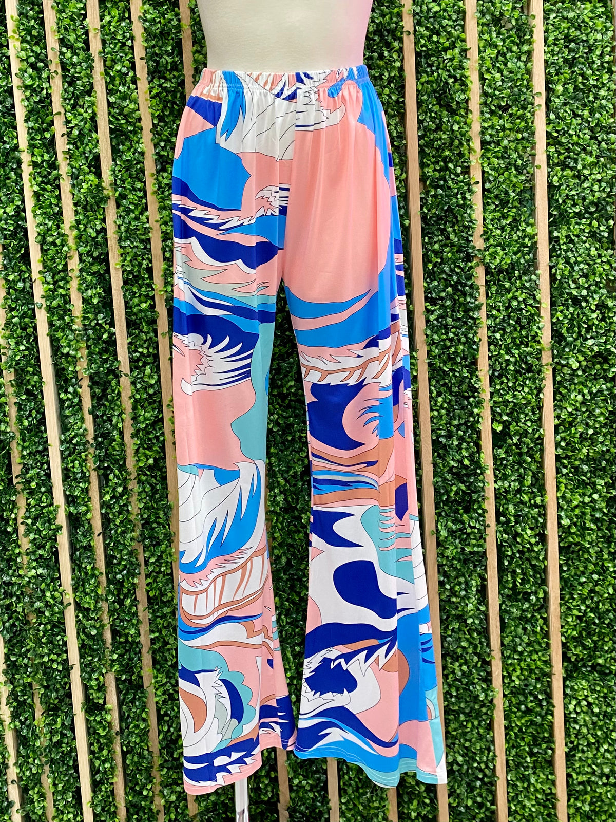Exquisite Blue Print Tunic Set