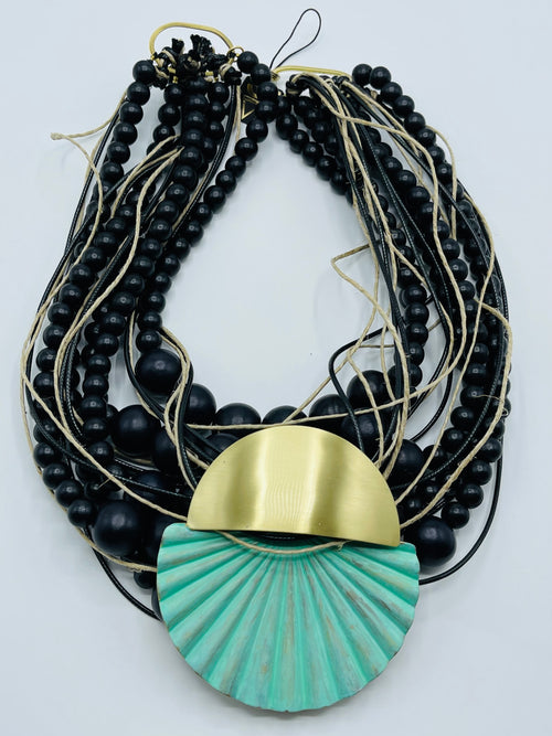Katerina Turquoise Shell Necklace