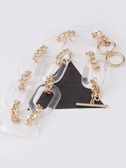 Clear Chained Up Necklace