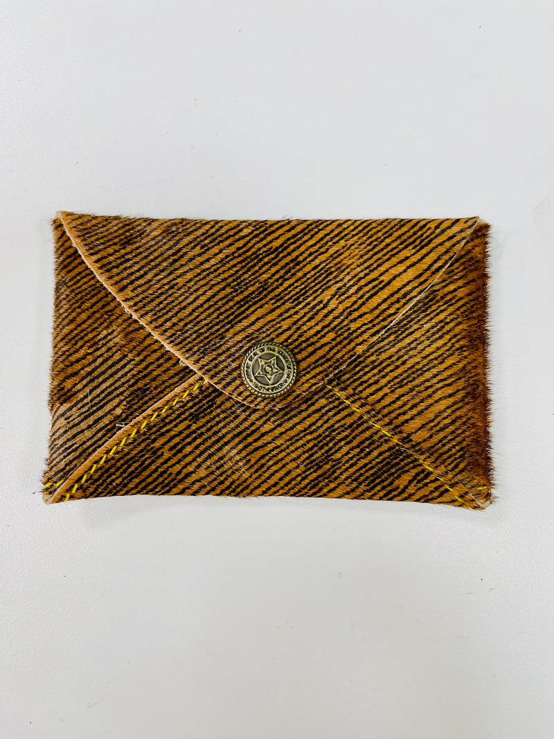 Leather on Hide Business Card Pocket