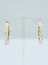 Square Crystal Hoops