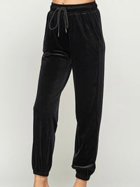 Black Velvet Jogger