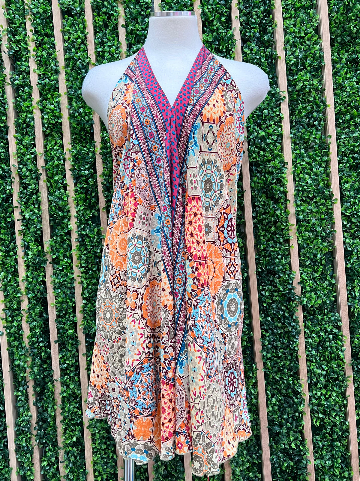 Boho Halter Short Dress