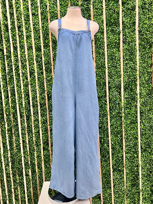 Loose Fit Denim Overall