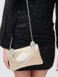 Delicate Rhinestone Handle Night Bag