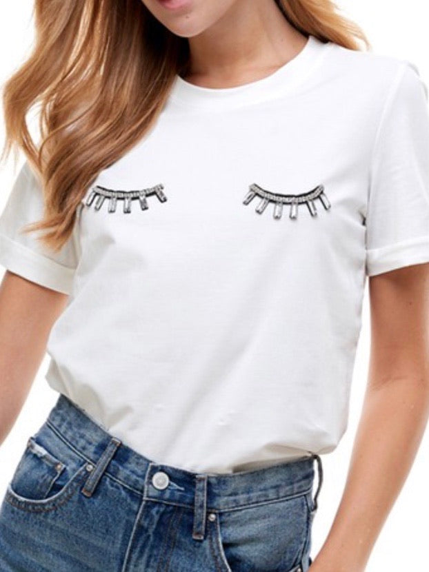 Embelished Eyes T Shirt