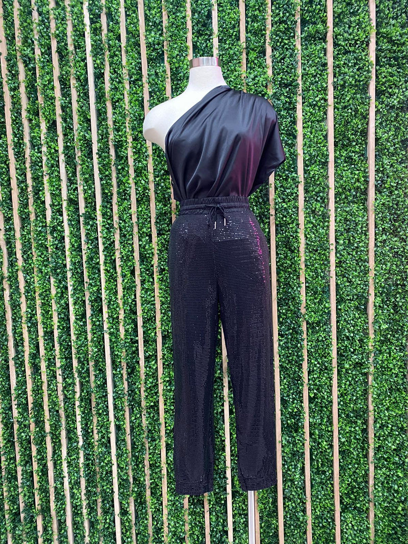 Sequin Jogger Pants