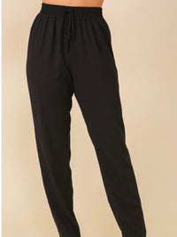 Elastic High Waisted Pants
