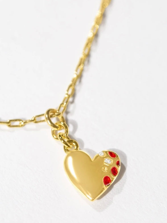 HEart Charm Locket Necklace