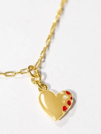 HEart Charm Locket Necklace