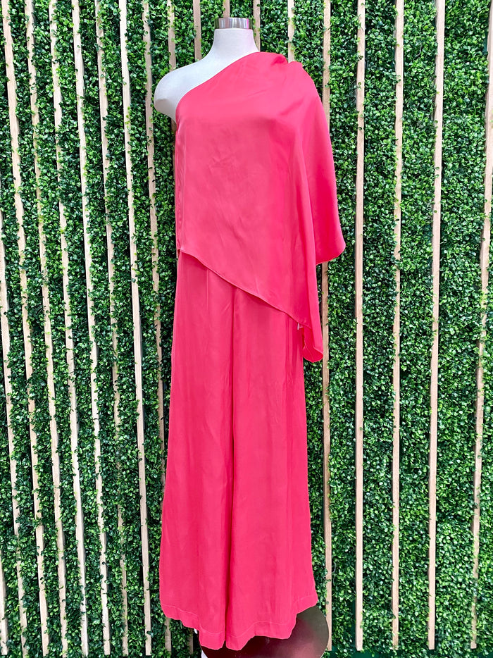Pink Punch One Shoulder Top
