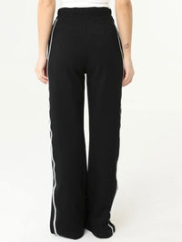 Black Trim Detail Wide Leg pant