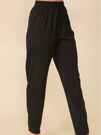Elastic High Waisted Pants