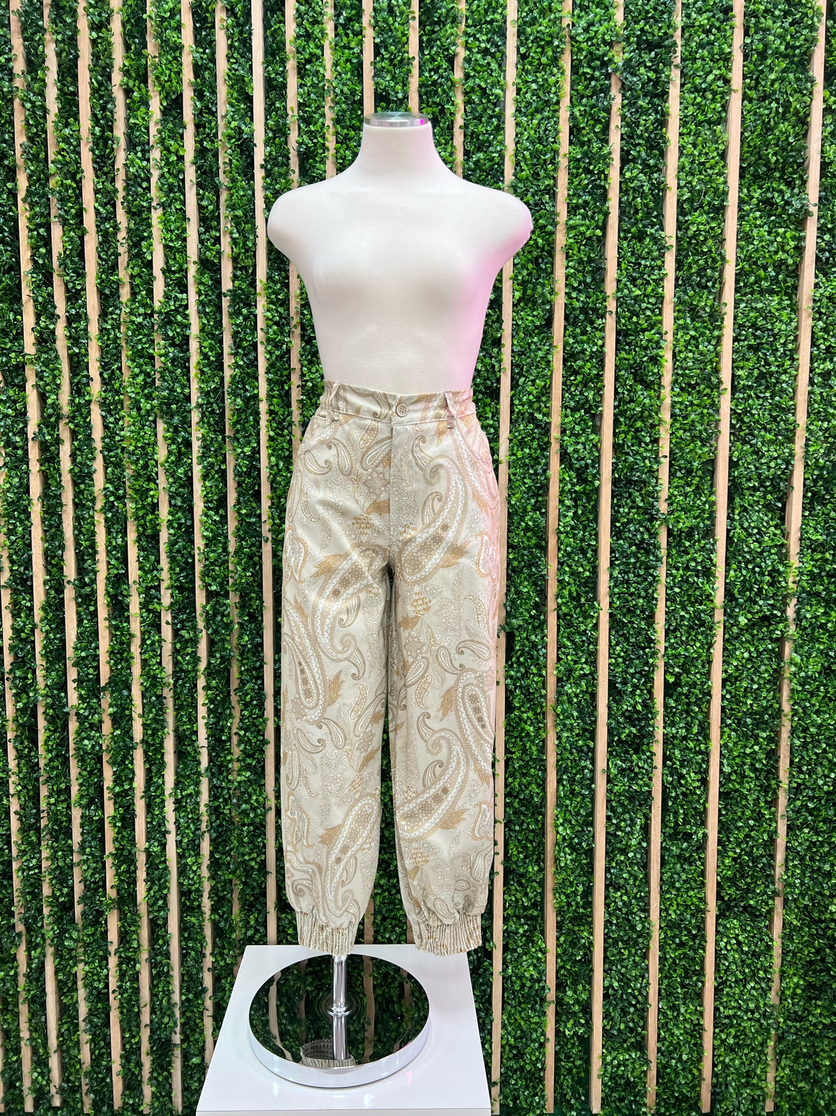 One Size Paisley Pant Set