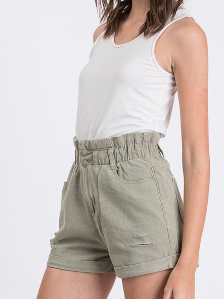 High Waist Khaki Pants