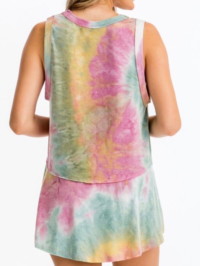 Tie Dye Sleeveless Top