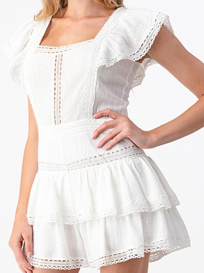 Ruffled Detailed Romper