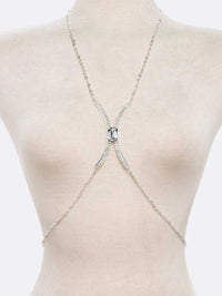 Large Stone Embellished Body Chain