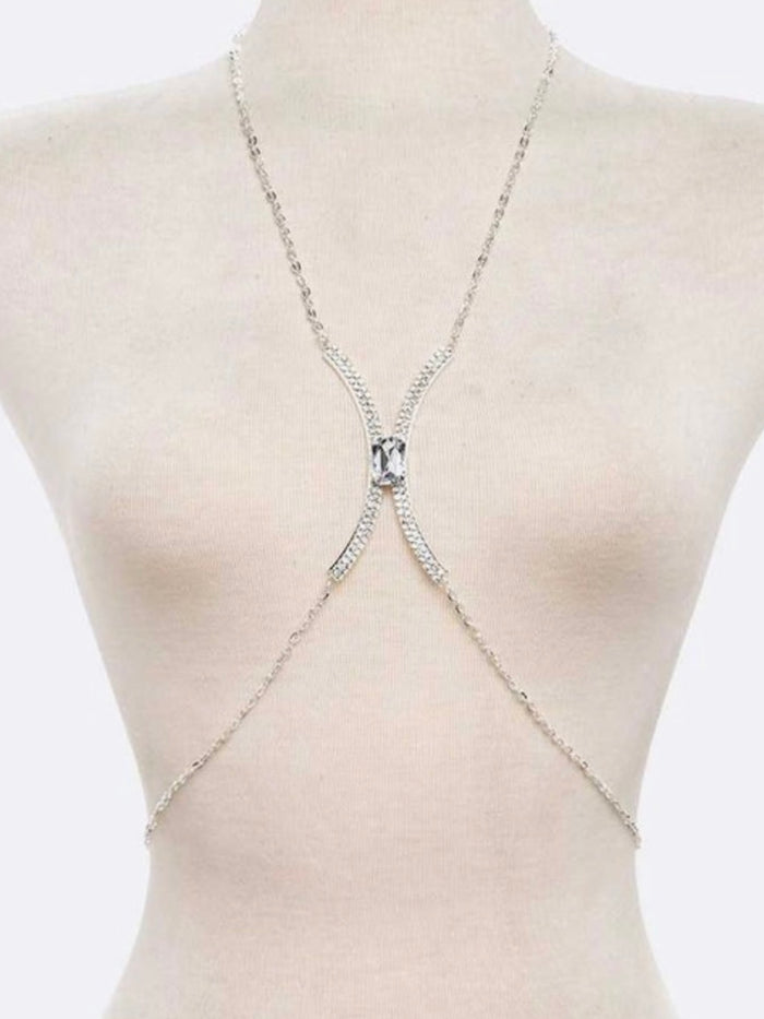 Large Stone Embellished Body Chain