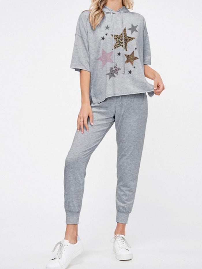 Leopard Star PJ Set
