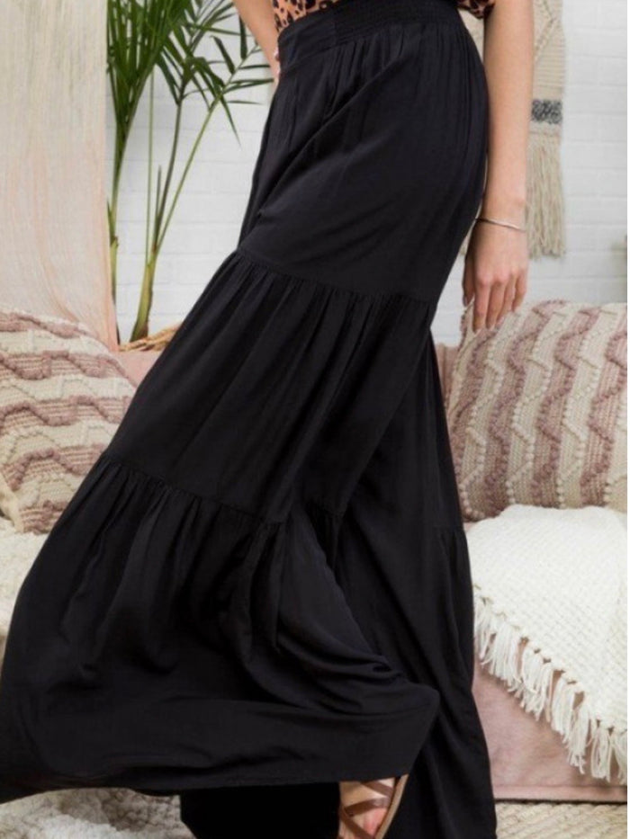 Waist Smocking Ruffle Pant