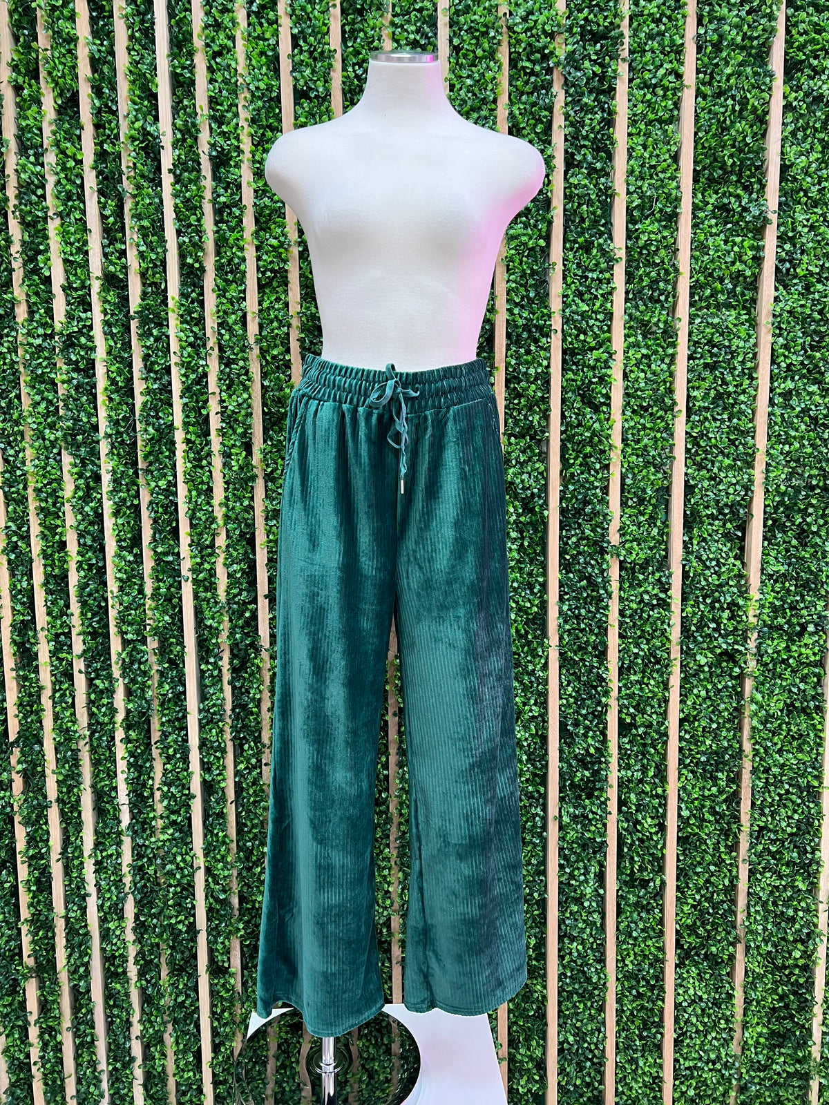 Hunter Green Knit Corduroy Set