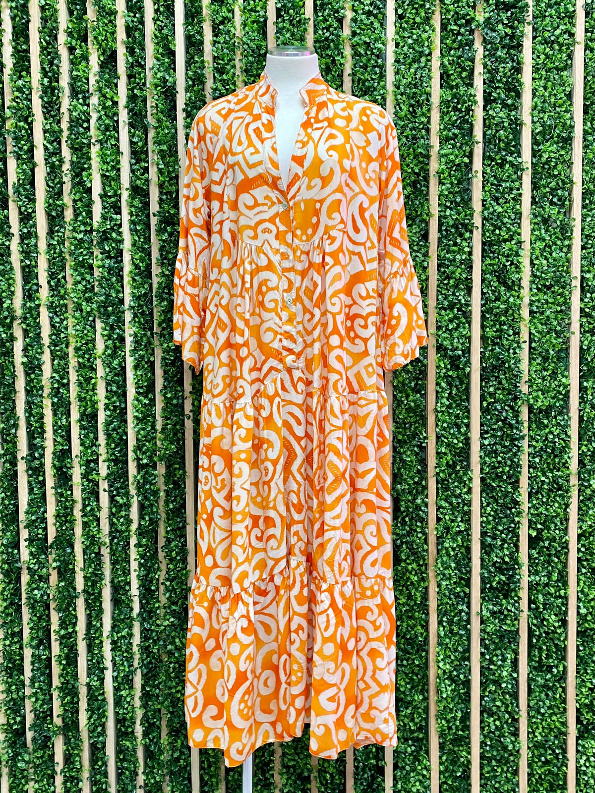 Bright One Size Vine Maxi Dress