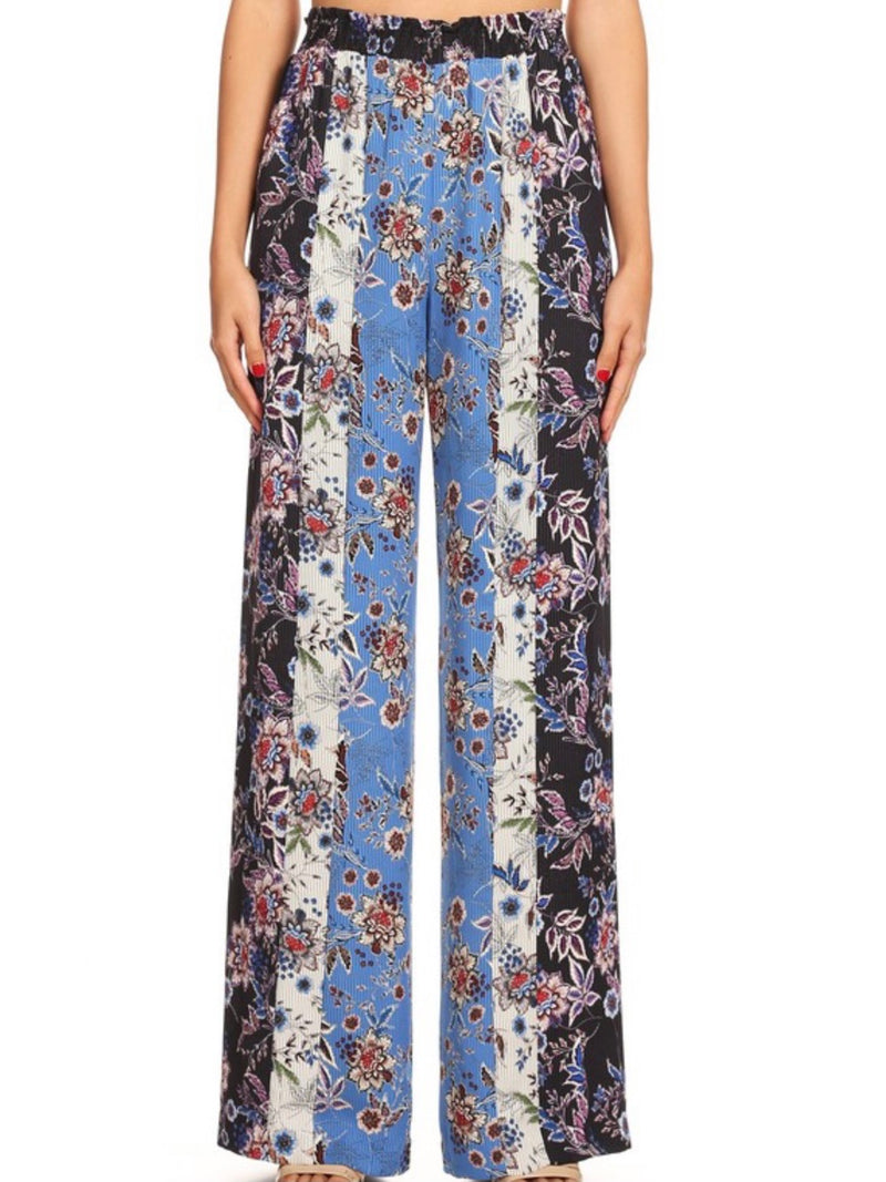 Blue Multi Print Palazzo