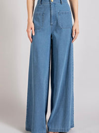 Denim Wide Leg Jeans