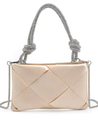 Delicate Rhinestone Handle Night Bag