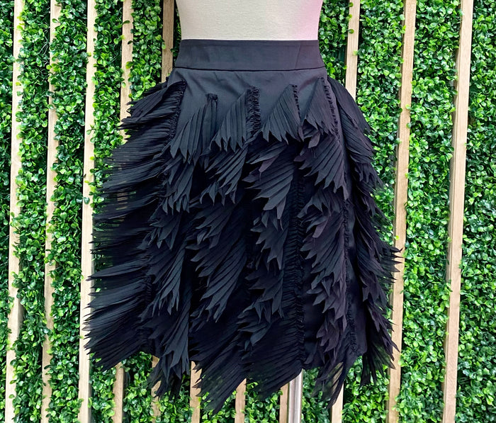 Stunning Fabric Fringe Skirt