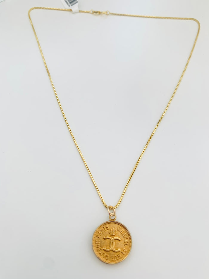 Reversible Rue Cambon Paris Collection CC Repurposed Necklace