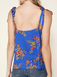 Cobal Floral Tank Top