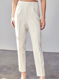 High Waisted Slim Pants