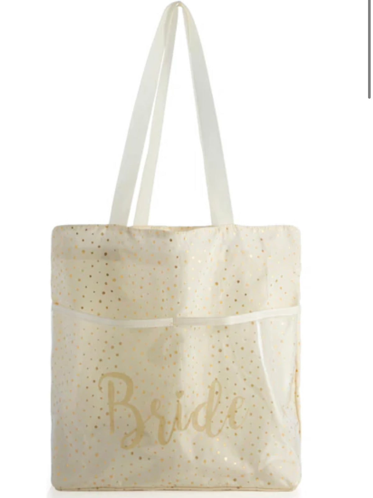 BRIDE TOTE AND FLIP-FLOP SET, IVORY