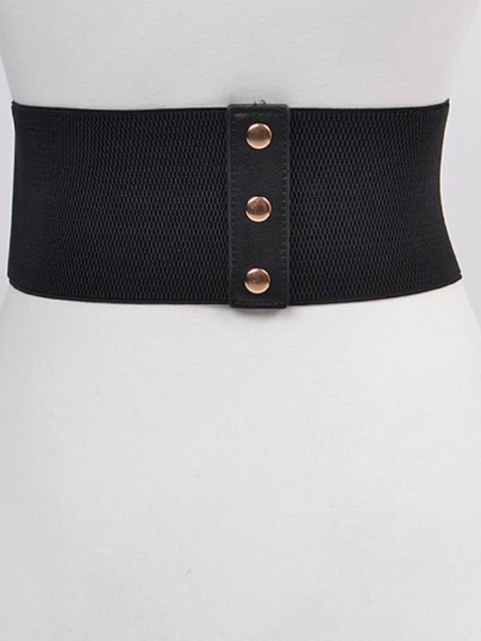 Triple Buckle Elastic Belt
