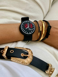 Black Stack Bracelets