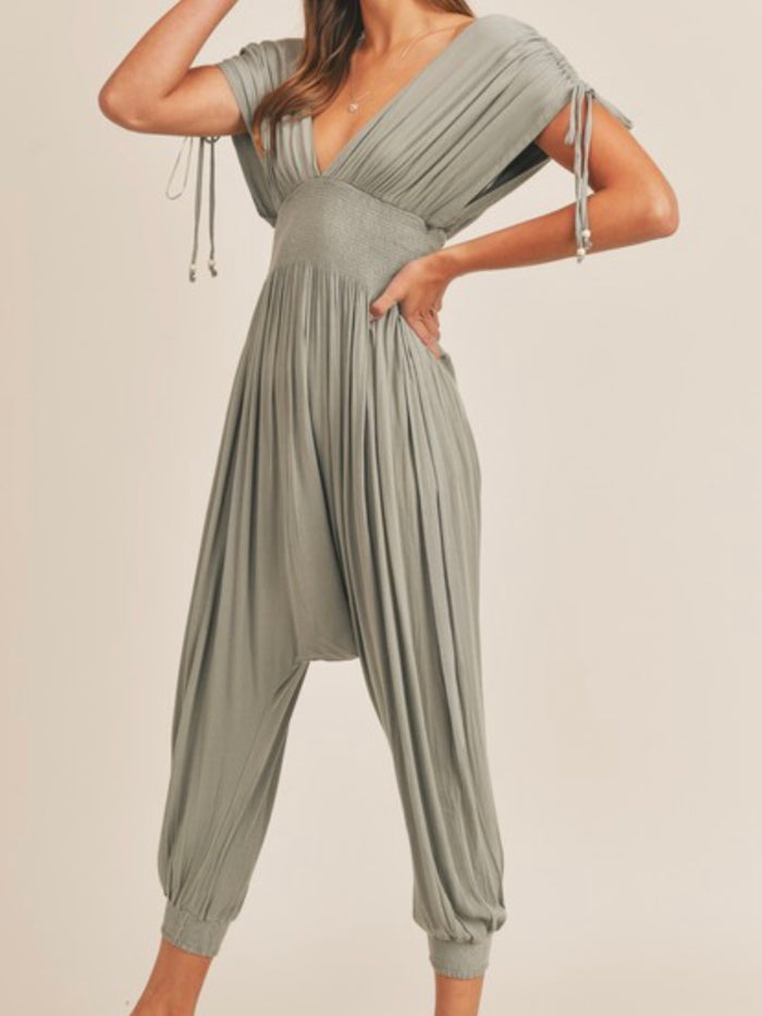 Sage Harem Jumpsuit