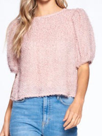 Pink Fringe Top