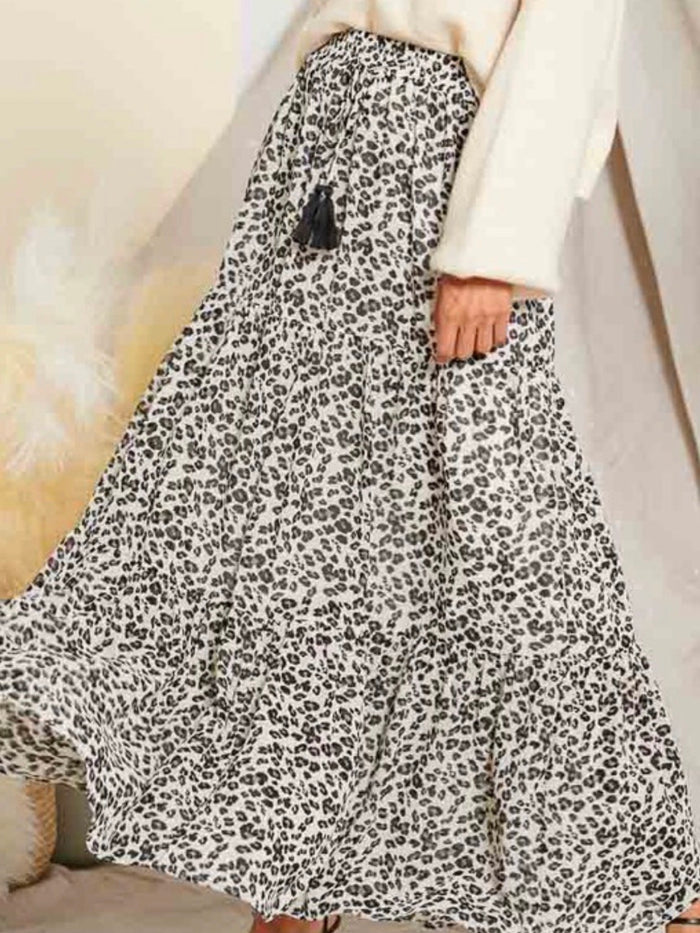 Leopard Maxi Skirt