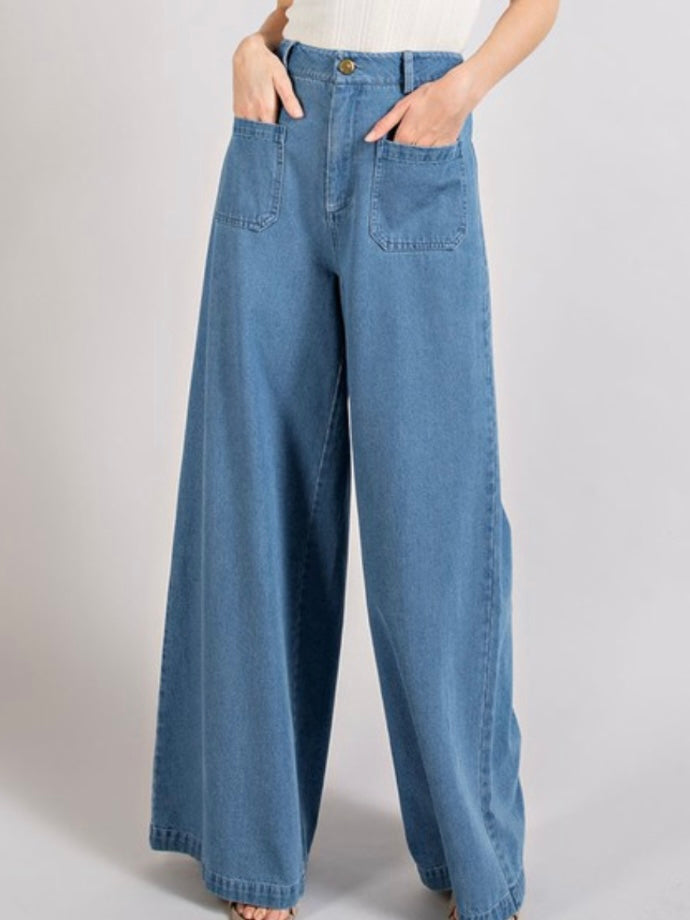 Denim Wide Leg Jeans