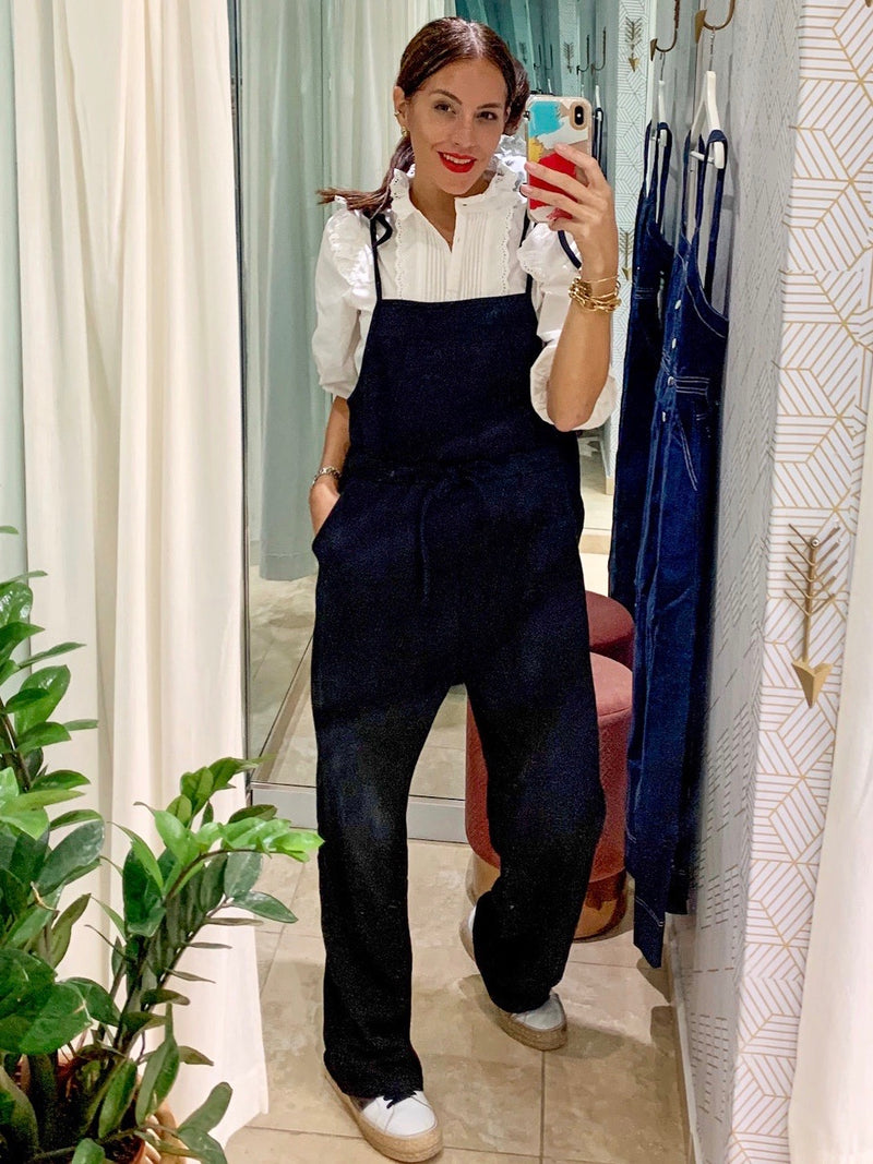 Shoulder Tie Overall Jumpsuit