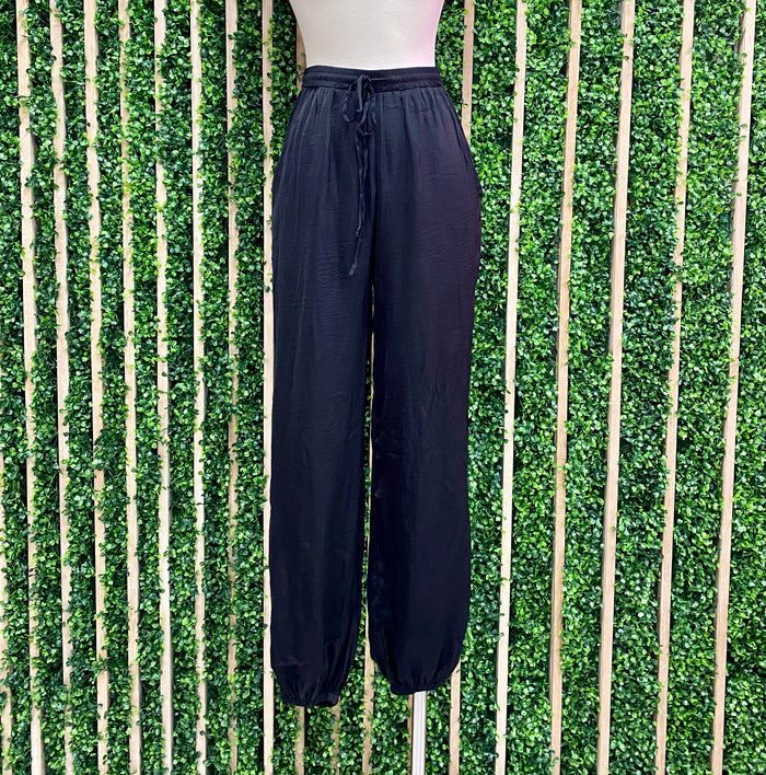 Black Waisted Joggers
