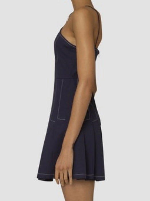 Exquisite Halter Stitch Detail Short Dress