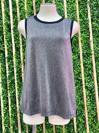 Silver Lurex Tank Top