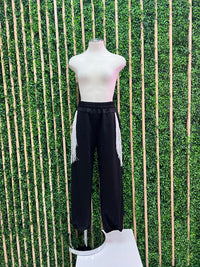 Silver Fringe Jogger Set